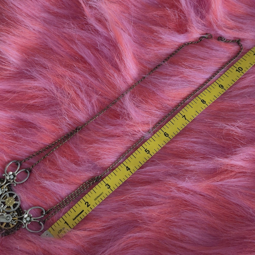 Steampunk Heart Pendant Necklace - Picture 6 of 7